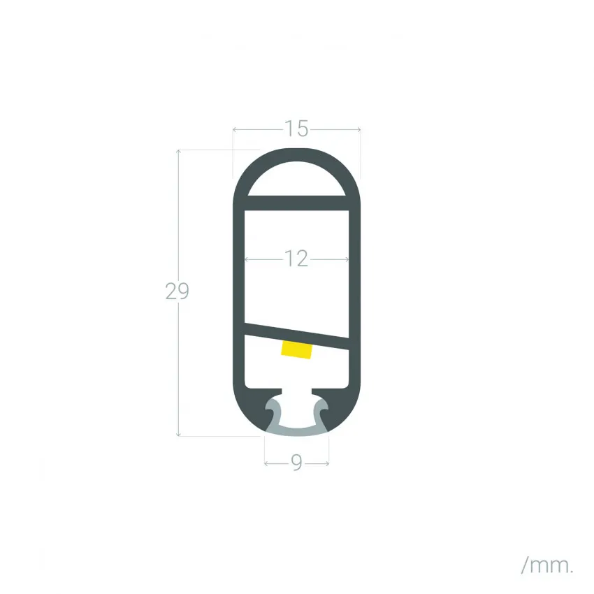 Perfil Aluminio 15x30mm para Vestidores: La Barra de Clóset con Luz LED Integrada - Imagen 2