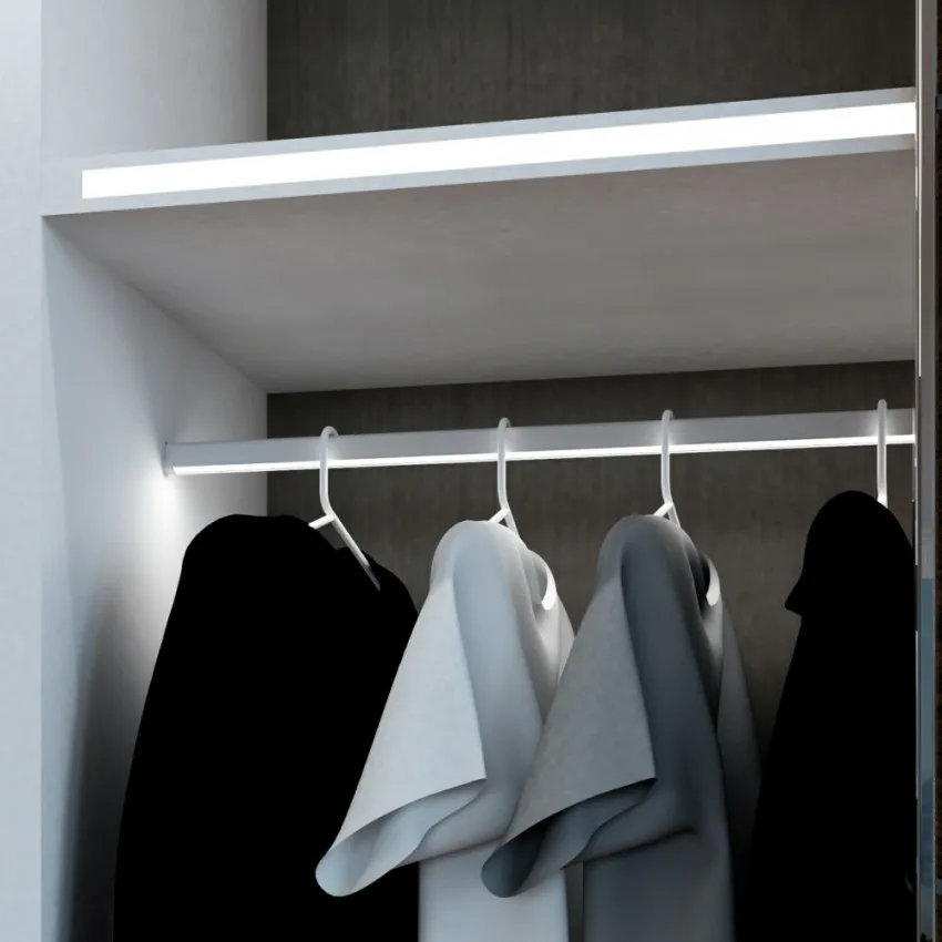 Perfil Aluminio 15x30mm para Vestidores: La Barra de Clóset con Luz LED Integrada - Imagen 3