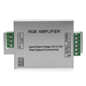 AMP-RGB-24A AMPLIFICADOR PARA RGB, 12-24VDC, 24A MAX TOTAL, IP20