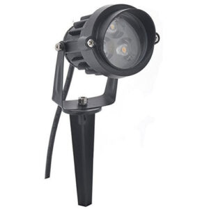 ESTACA PARA EXTERIORES LUZ DE LUNA ALUMINIO COLOR NEGRO EJ-3X1-V-LL